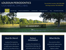 Tablet Screenshot of loudounperiodontics.com